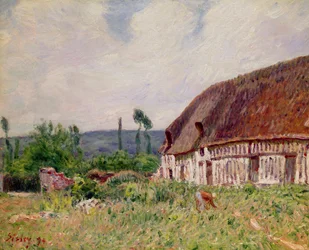 Stråtakhytte i Normandie, 1894